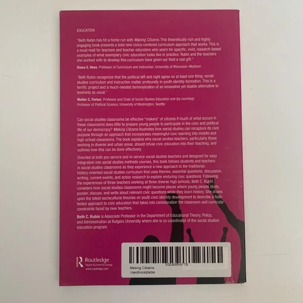 Making Citizens Rubin, Beth C Paperback Book